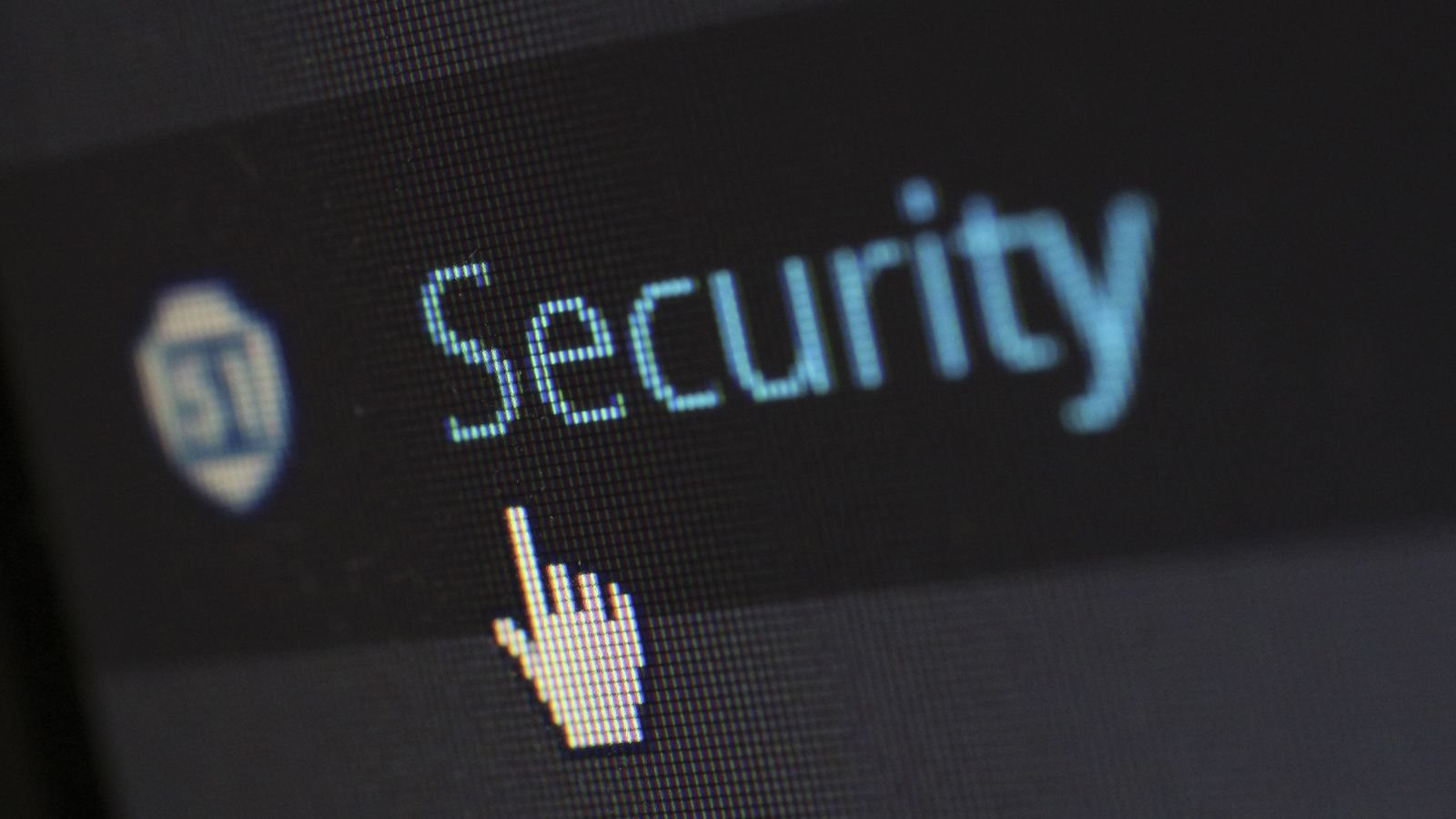 Digital security and network protection concept on a computer screen